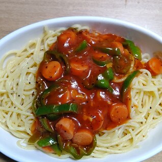 野菜ジュースを使ったあんかけパスタ